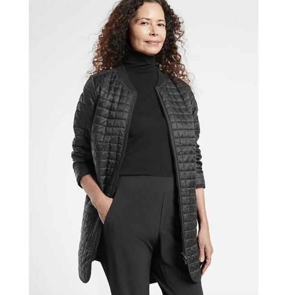 Athleta Grandview Prima Loft Black Shell Jacket, XL Tall - Picture 1 of 5